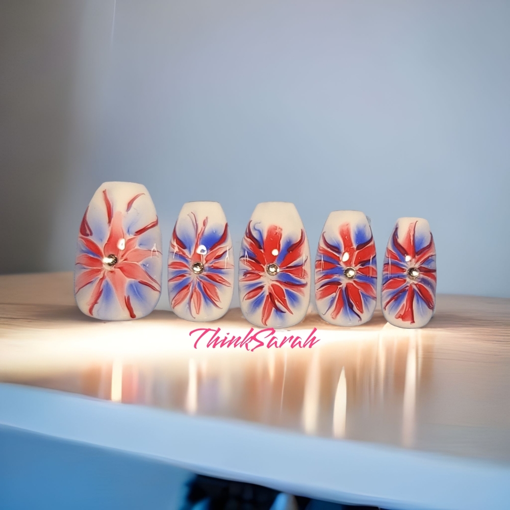 Red, White & Blue Flowers